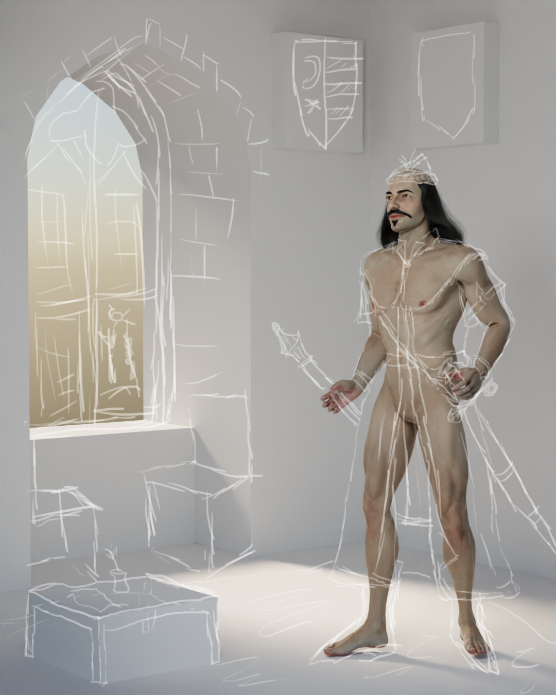 Vlad III - character creation - concept sketch